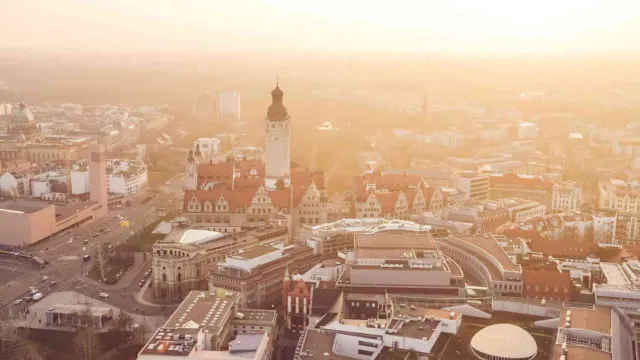 Ansicht auf das Stadtbild von Leipzig – Standort Ihres Securitas Sicherheitsdienstes für umfassende Sicherheitslösungen vor Ort