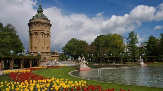 Ansicht auf das Stadtbild von Mannheim – Standort Ihres Securitas Sicherheitsdienstes für umfassende Sicherheitslösungen vor Ort